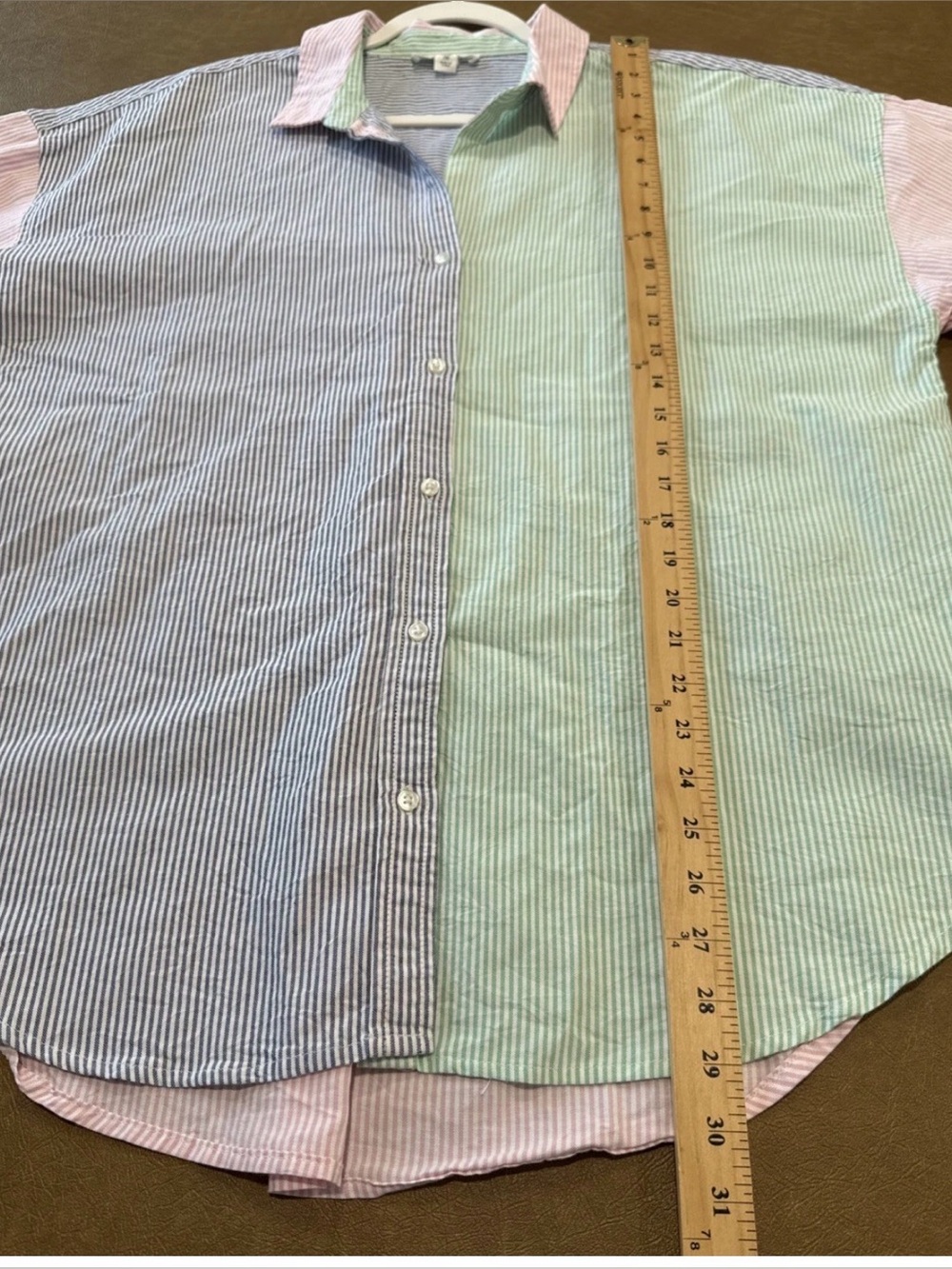 beachlunchlounge XL Long Sleeve Button Up Cotton Shirt Multicolor Striped - NOTE - Picture 9 of 11